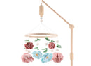 Wooden Crib Mobile with Music Box - Pink