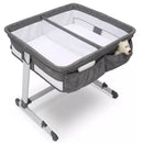 By The Bed City Sleeper Bassinet for Twins - Gray
