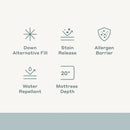 Ultra Loft Down Alternative Mattress Pad - Queen