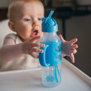 Sippy Straw Bottle - 8oz - 2 Pack - Blue