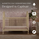 3-in-1 Convertible Spindle Crib - Natural Walnut