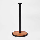Wood Paper Towel Holder - Black