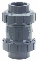 Georg Fischer Check Valve, 3/4 in, Single, Inline Spring, CPVC, EPDM, Socket/Threaded x Socket/Threaded - 163562103