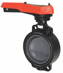 Georg Fischer Wafer-Style Butterfly Valve, PVC, 150 psi, 6 in Pipe Size - 161567007