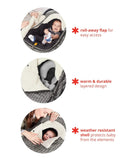 Winter Car Seat Cover, Stroll & Go - Pink Heather