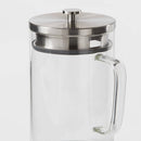 67Oz Glass Pitcher With Stainless Steel Lid