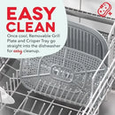 7QT Flip & Fry 2-in-1 Air Fryer + Grill - Graphite