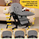 6-in-1 Convertible High Chair with Rocker - Grey