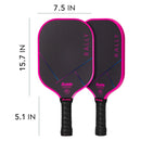 Rove Traditional Pickleball Paddle - Pink/Purple
