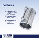 Sigma Engineered Solutions ProConnex 3/4 in. D Die-Cast Zinc Set Screw Coupling For EMT 25 pk
