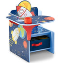 Space Adventures Chair Desk with Storage Bin - Blue