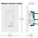 Lutron Maestro Occupancy 2 amps Single Pole Motion Sensor Switch White 1 pk
