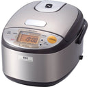 3 Cup Induction Heating Rice Cooker -  Stainless Steel Brown