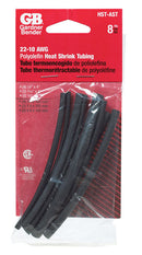 Gardner Bender Heat Shrink Tubing Black 8 pk