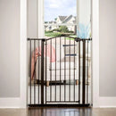 Extra Tall Arched Décor Walk Thru Baby Gate - Brown