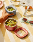 Mini Square Food Storage Container - Cream