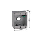 Sigma Engineered Solutions New Work 18.3 cu in Rectangle Metallic 1 gang Weatherproof Box Gray