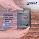 Sigma Engineered Solutions New Work 18.3 cu in Rectangle Metallic 1 gang Weatherproof Box Gray