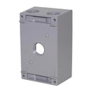 Sigma Engineered Solutions New Work 18.3 cu in Rectangle Die-Cast Metal 1 gang Weatherproof Box Gray