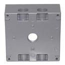 Sigma Engineered Solutions New Work 31 cu in Square Metallic 2 gang Weatherproof Box Gray