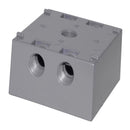 Sigma Engineered Solutions New Work 31 cu in Square Metallic 2 gang Weatherproof Box Gray