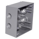 Sigma Engineered Solutions New Work 31 cu in Square Metallic 2 gang Weatherproof Box Gray