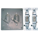 Sigma Engineered Solutions Square Die-Cast Metal 2 gang 4.84 in. H X 4.84 in. W Toggle Switch and Co