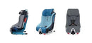 Foonf Narrow Convertible Car Seat with Anti-Rebound Bar - Railroad Ziip