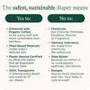 Organic Cotton Enhanced Diapers - Size 2 - 62ct