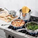 10pc Classic Stainless Steel Cookware Set - Silver