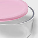 4-Piece Round Glass Food Storage Container Set
