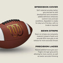 GST SpeedSkin Footballs Official Size - Brown