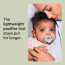 Ultra-Light Silicone Baby Pacifier 0-6m - Pink/Green - 4pk