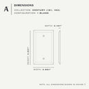 Amerelle Century Aged Bronze 1 gang Stamped Steel Blank Wall Plate 1 pk
