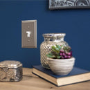 Amerelle Georgian Satin Nickel 1 gang Die-Cast Metal Duplex Wall Plate 1 pk