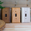 Amerelle Contemporary Brown 2 gang Wood Toggle Wall Plate 1 pk