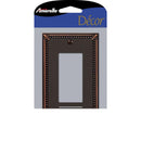 Amerelle Imperial Bead Aged Bronze 1 gang Die-Cast Metal Decorator Wall Plate 1 pk