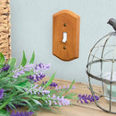 Amerelle Country Brown 2 gang Wood Toggle Wall Plate 1 pk