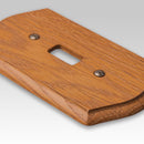 Amerelle Country Brown 1 gang Wood Toggle Wall Plate 1 pk