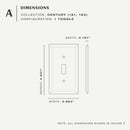 Amerelle Century Antique Copper 1 gang Stamped Steel Toggle Wall Plate 1 pk