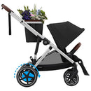 e-Gazelle S Electric Convertible Stroller - Moon Black