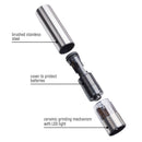 Kamenstein Electric Stainless Steel Salt and Pepper Grinder Set of 2