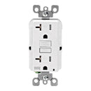 Leviton SmartlockPro 20 amps 125 V Duplex White GFCI Outlet 5-20R 1 pk