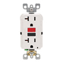 Leviton SmartlockPro 20 amps 125 V Duplex White GFCI Outlet 5-20R 1 pk