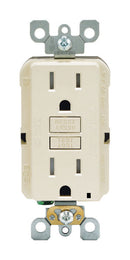 Leviton SmartlockPro 15 amps 125 V Duplex Light Almond GFCI Outlet 5-15R 1 pk