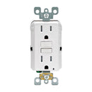 Leviton SmartlockPro 15 amps 125 V Duplex White GFCI Outlet 5-15R 1 pk