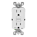 Leviton SmartlockPro 15 amps 125 V Duplex White GFCI Outlet 5-15R 1 pk
