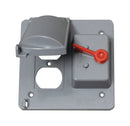 Sigma Engineered Solutions Square Plastic 2 gang 4.84 in. H X 4.84 in. W Combo Box Cover