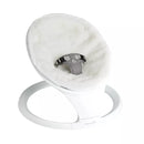 Ultra-Soft Faux Fur Seat Cover for Baby Swing - White