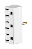 Leviton Grounded 3 outlets Outlet Adapter 1 pk, Pack of 10